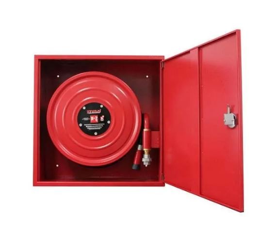 19mm(3/4) Fire Hose Reel With Semi-rigid Hose With Metal Cabinet - Promong  Technologies