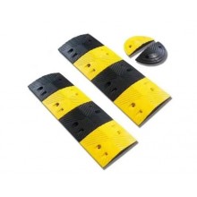 2m Length Rubber Traffic Speed Bump Hump with End Caps