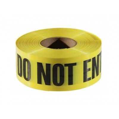 Caution Do Not Enter Barricade - Yellow Tape